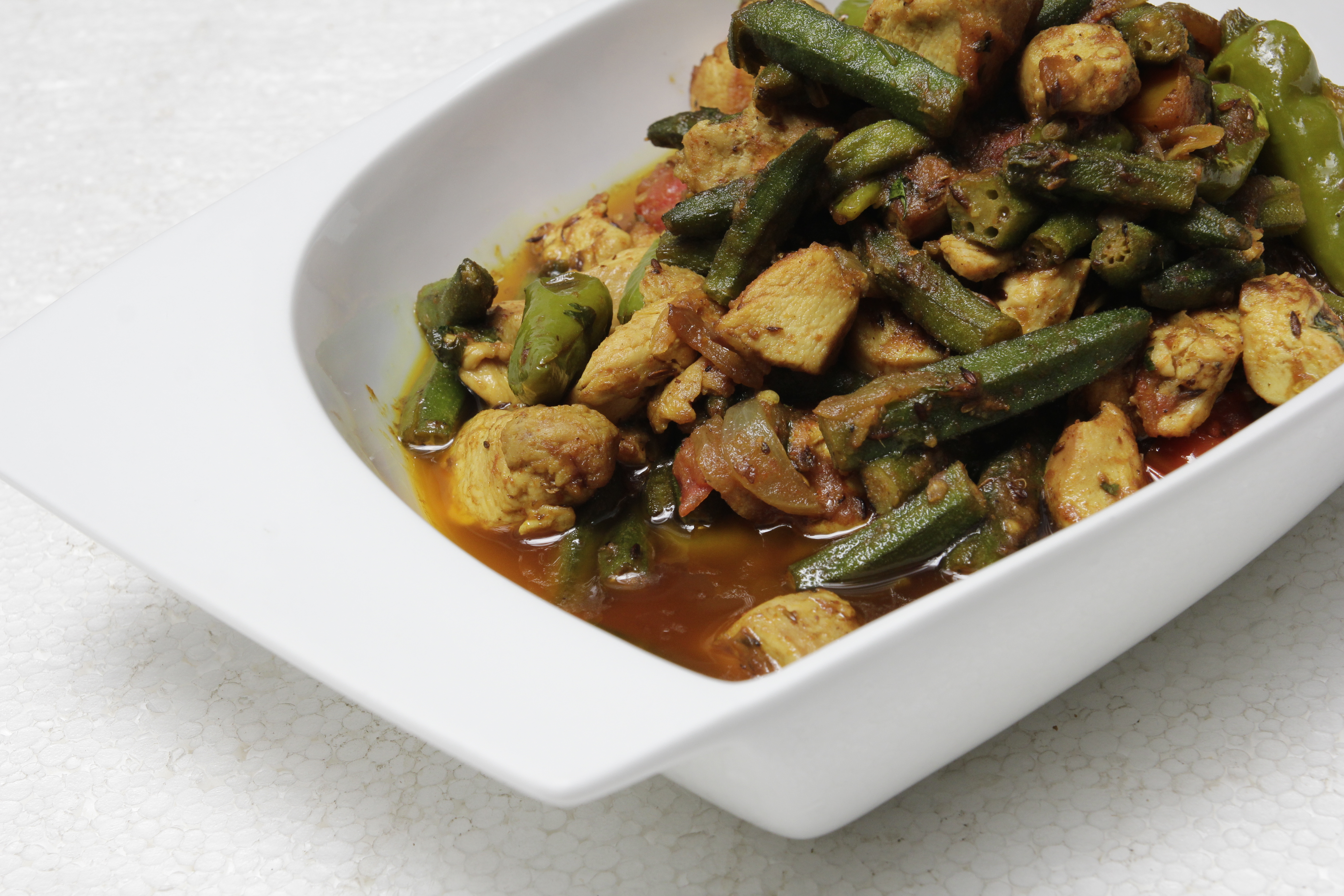 CHILI CHICKEN BHINDI