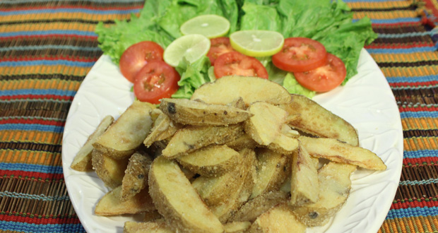 Garlic Skinny Fries by Chef Gulzar