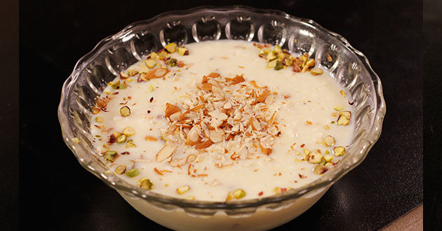 Zafrani Paneer Rabri Recipe by Rida Aftab in Tarka