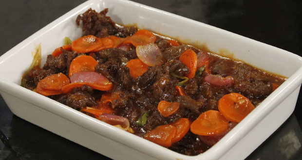 Fried Beef with Sweet and Sour Sauce by Shireen Anwar