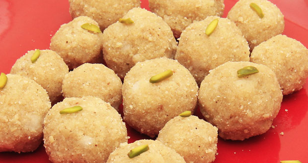 Marzipan Almond Ladoo by Zarnak Sidhwa