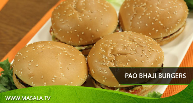 Pao Bhaji Burgers by Zubaida Tariq