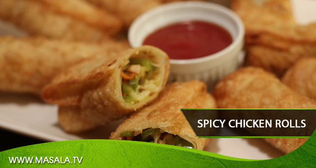 Spicy Chicken Rolls By Zubaida Tariq