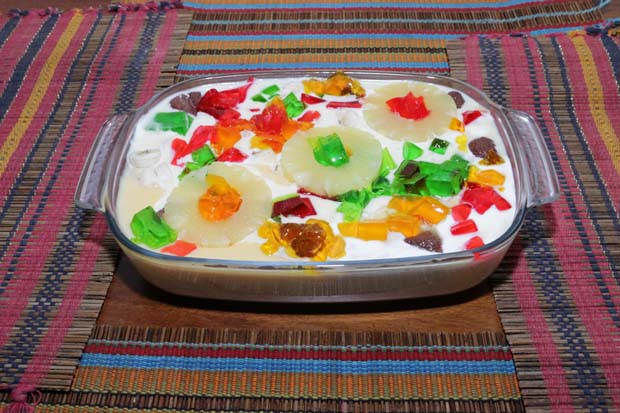 Jelly Fruit Custard