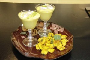 Mango Shrikhand with Mango Salad