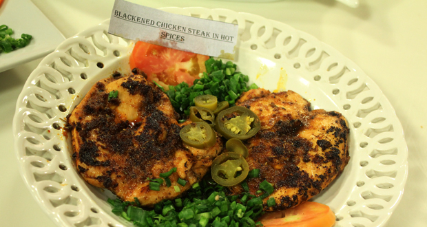 Blackened Chicken Steak in Hot Spices