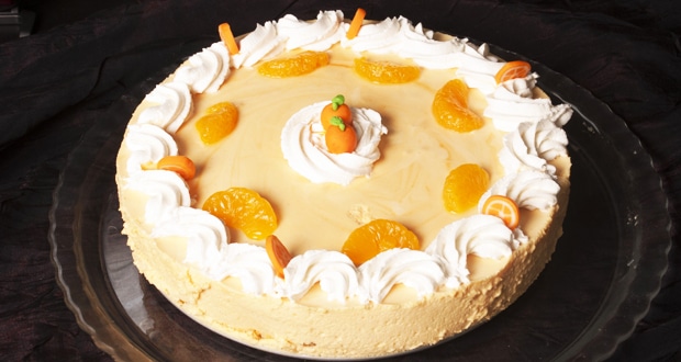 Orange mousse cake