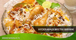 Hyderabadi Chicken Meethi Biryani