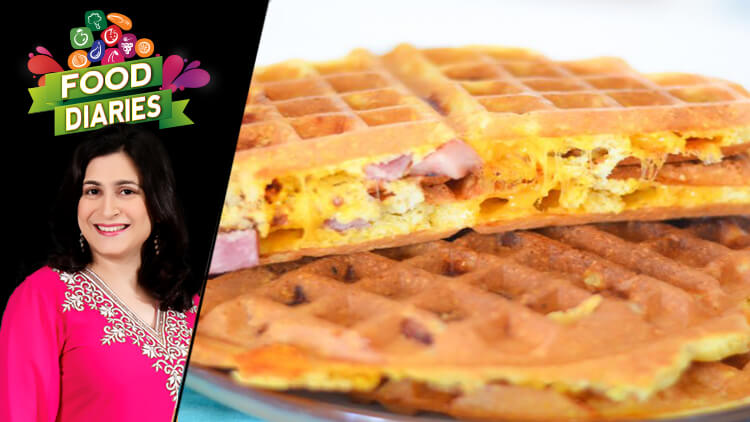 Cheese Waffles Recipe Zarnak Sidhwa Masala Tv