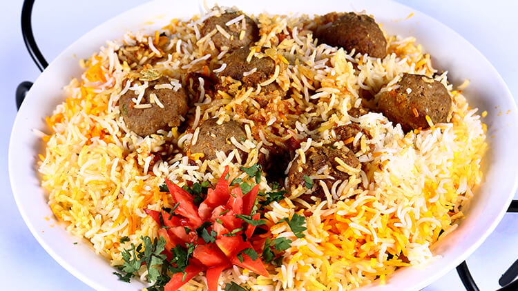 Smoked kofta Biryani Lazzat Masala TV