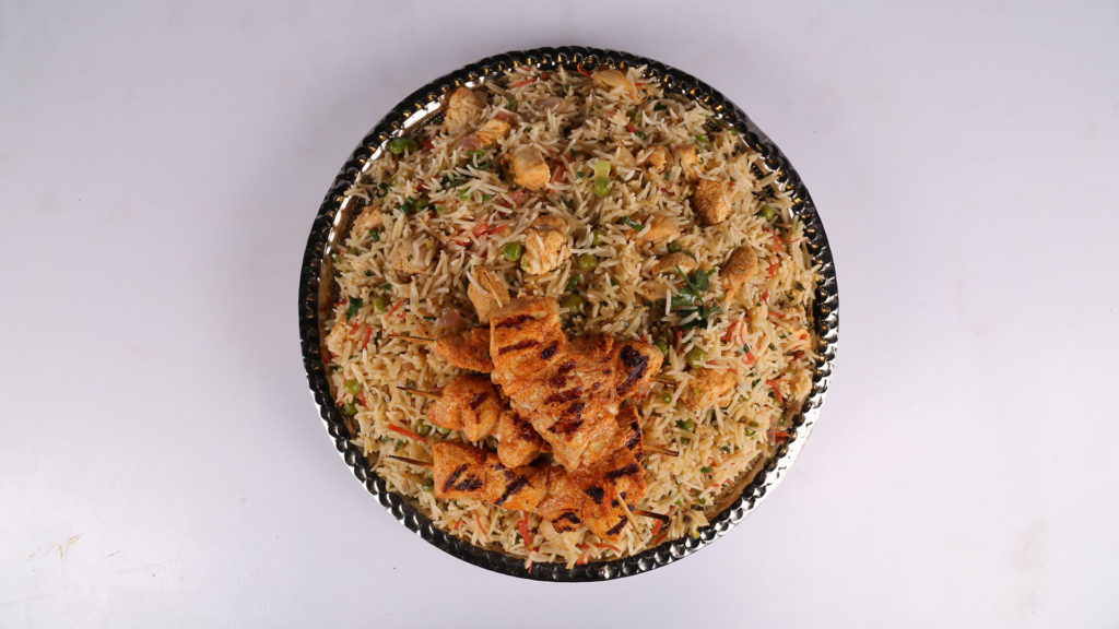 Chicken Tikka Fried Rice Recipe | Lazzat