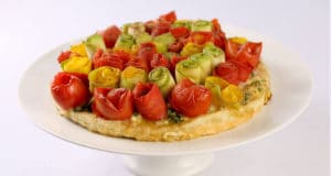 Vegetable Rose Tart Recipe | Dawat