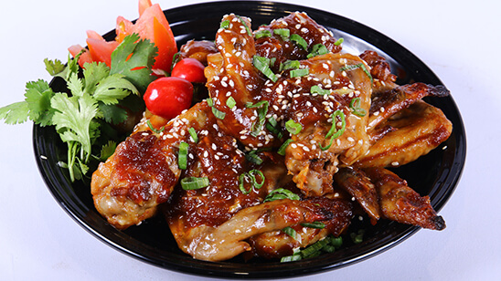 Sticky Thai Chicken Wings Recipe | Lazzat