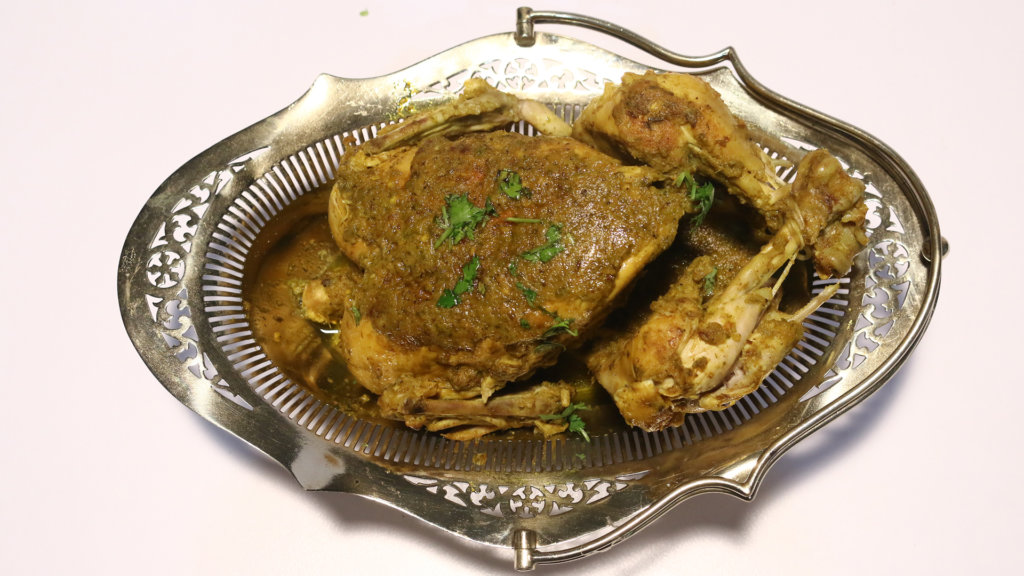 Hara Masala Murgh Musallam Recipe | Tarka