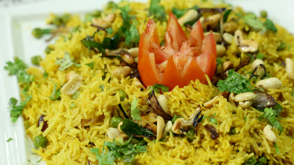 Spicy Peanut Rice Recipe | Rida Aftab