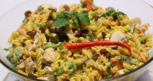 Bombay Chicken Pasta Salad Recipe | Tarka