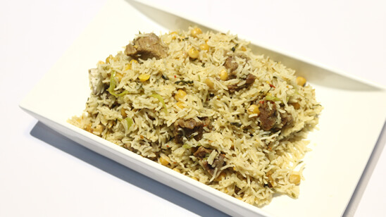 Beef Boti Chana Rice Recipe | Flame On Hai