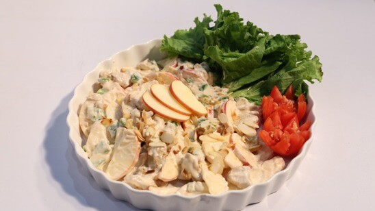 Chicken Apple Salad Recipe | Lazzat