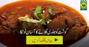 Gosht ko jaldi galane kay liye