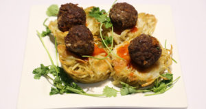 Spaghetti Nests with Meatballs Recipe | Dawat