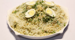 Haryali Jheenga Biryani Recipe | Lazzat