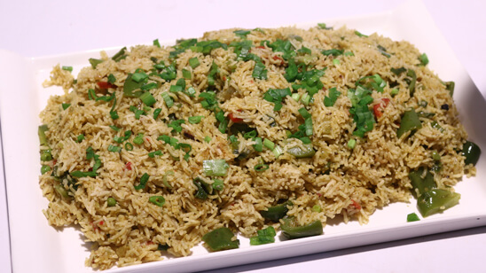 Green Masala Rice Recipe | Dawat