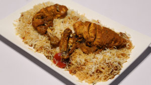 Chicken Khadi Kabab With Biryani Rice Recipe | Flame On Hai