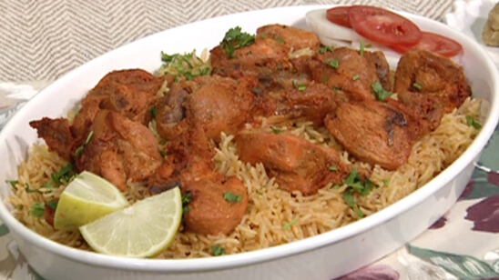 Lahori Chargha with Tomato Rice Recipe | Flame On Hai