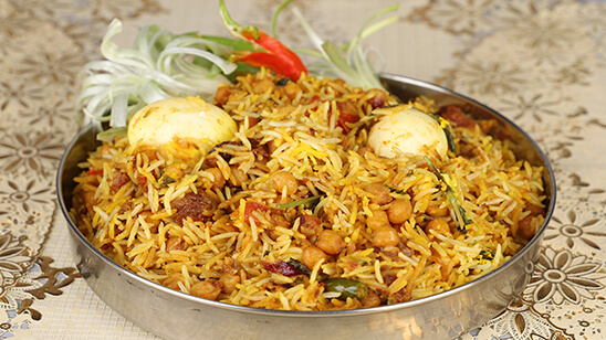 Anda Channa Biryani Recipe | Tarka