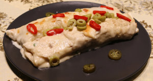 Creamy Chicken Enchiladas Recipe | Dawat