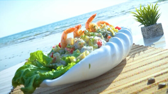 Creamy Sea Food Pasta Salad Recipe | Lazzat