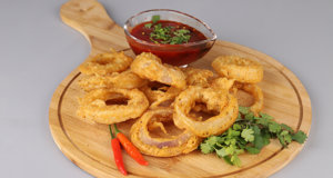 Crispy Onion Rings Recipe | Tarka