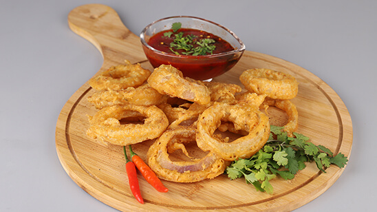 Crispy Onion Rings Recipe | Tarka