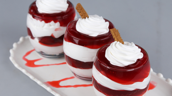 Strawberry and Cream Trifle Recipe | Dawat