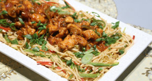 Chilli Chicken on Hakka Noodles Recipe | Food Diaries