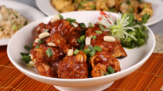 Kung Pao Chicken Lollipops Recipe | Lazzat