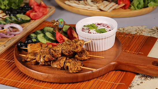 Smokey Chicken Shawarma Platter Recipe | Lazzat