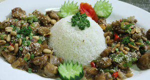 Kung Pao Chicken With Garlic Rice Recipe | Lively Weekends