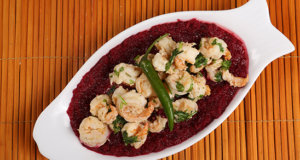 Prawns With Beetroot Sauce Recipe | Food Diaries