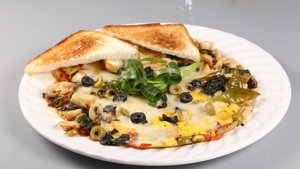 Cheese And Mushroom Omelette Recipe | Dawat
