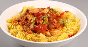 Chicken Chili Pasta Recipe | Tarka