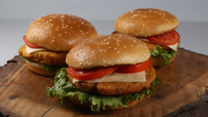 Cheesy Pakora Burger Recipe | Lazzat