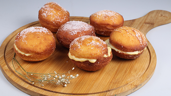 Custard Cream Doughnuts Recipe | Lively Weekends