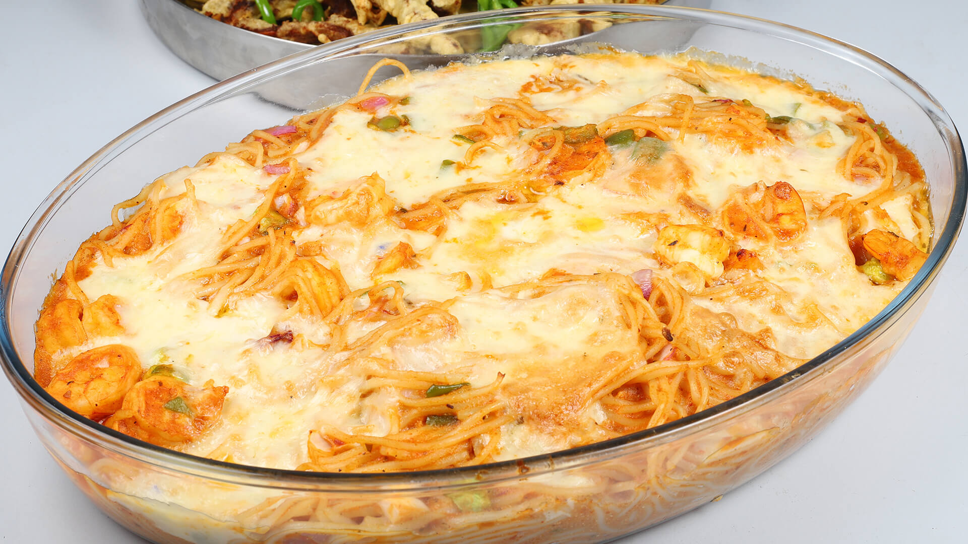Tikka Spaghetti Casserole Recipe | Masala Mornings