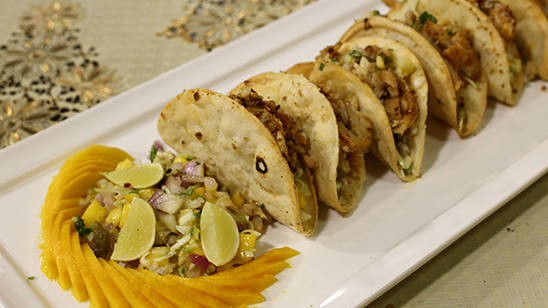 Fish Tacos With Mango Salsa Recipe | Dawat