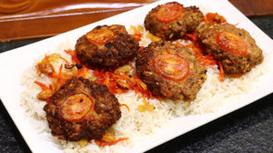 Afghani Rice With Chapli Kabab Recipe | Flame On Hai