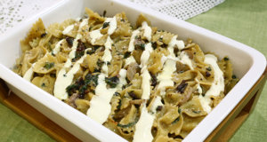 Creamy Spinach And Mushroom Pasta Recipe | Lazzat