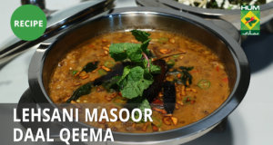 Lehsani Masoor Daal Qeema Recipe | Lazzat