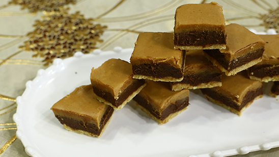 Mini Peanut Butter Bars Recipe | Dawat