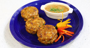 Thai Prawn Cake With Peanut Sauce Recipe | Lazzat